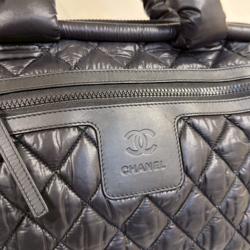 Chanel 香奈兒全黑泡芙羽絨包雲朵包托特手提包🍀-14