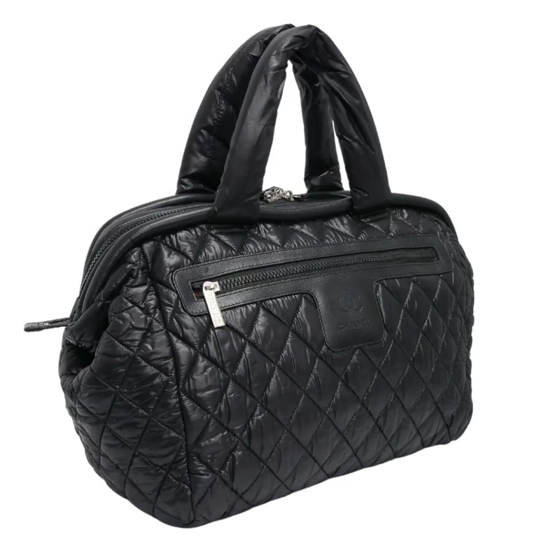 Chanel 香奈兒全黑泡芙羽絨包雲朵包托特手提包🍀-19