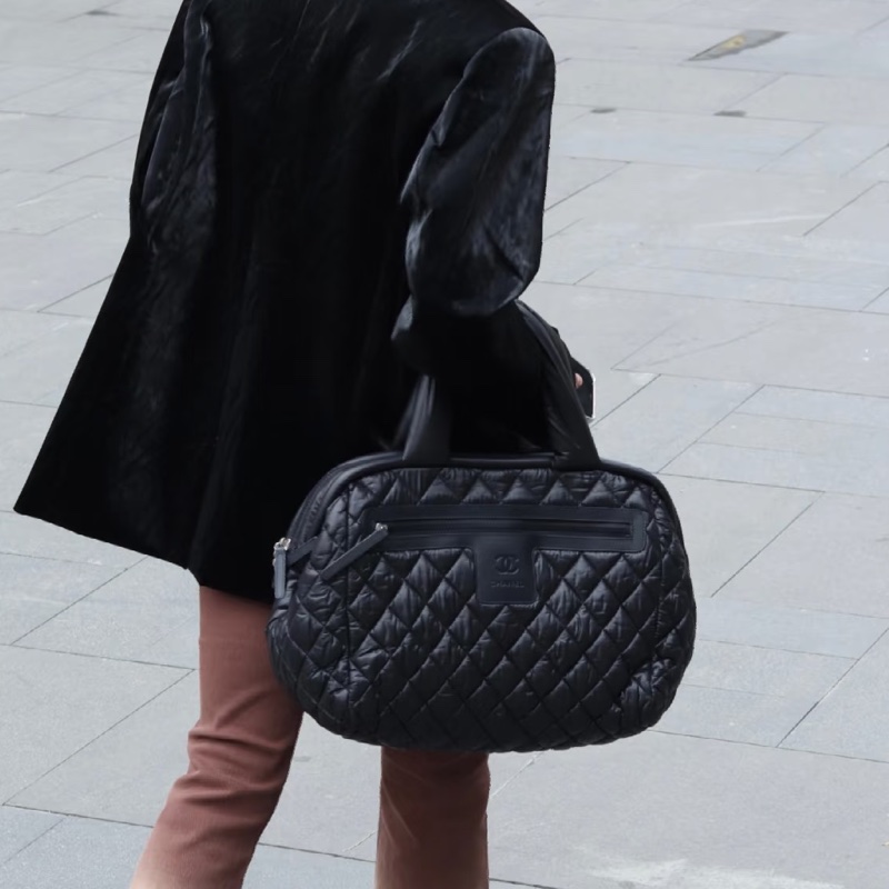 Chanel 香奈兒全黑泡芙羽絨包雲朵包托特手提包🍀-24
