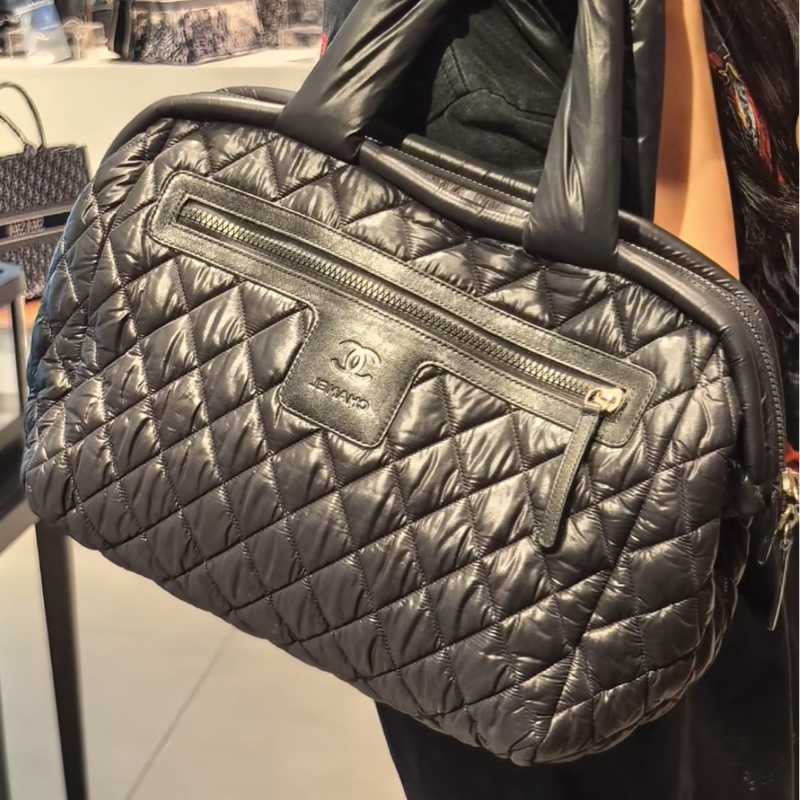 Chanel 香奈兒全黑泡芙羽絨包雲朵包托特手提包🍀-30