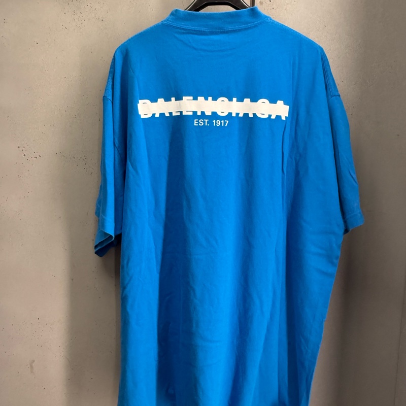 二手藍色Balenciaga短袖T恤 3號-1