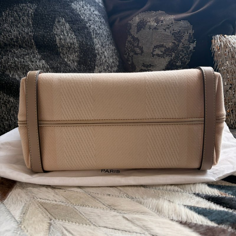 CHLOE 帆布手提包 小款 米色 全新-3