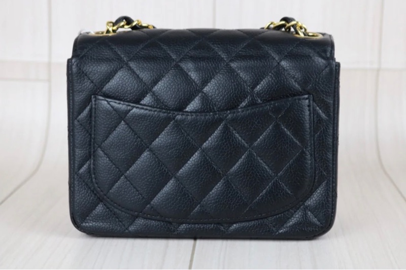 「JL精品代購」9新 Chanel 香奈兒黑金荔枝牛皮方胖-3