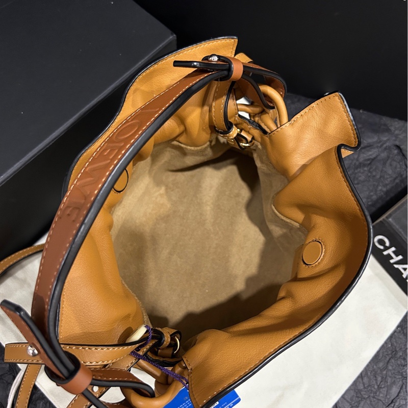 羅意威/Loewe 福袋mini焦糖色棕色flamenco clutch mini-7