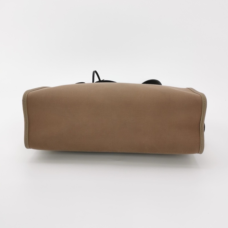 Hermes Herbag31斜挎包單肩包Hunter牛皮帆布銀扣18etoupe大象灰89黑色-7