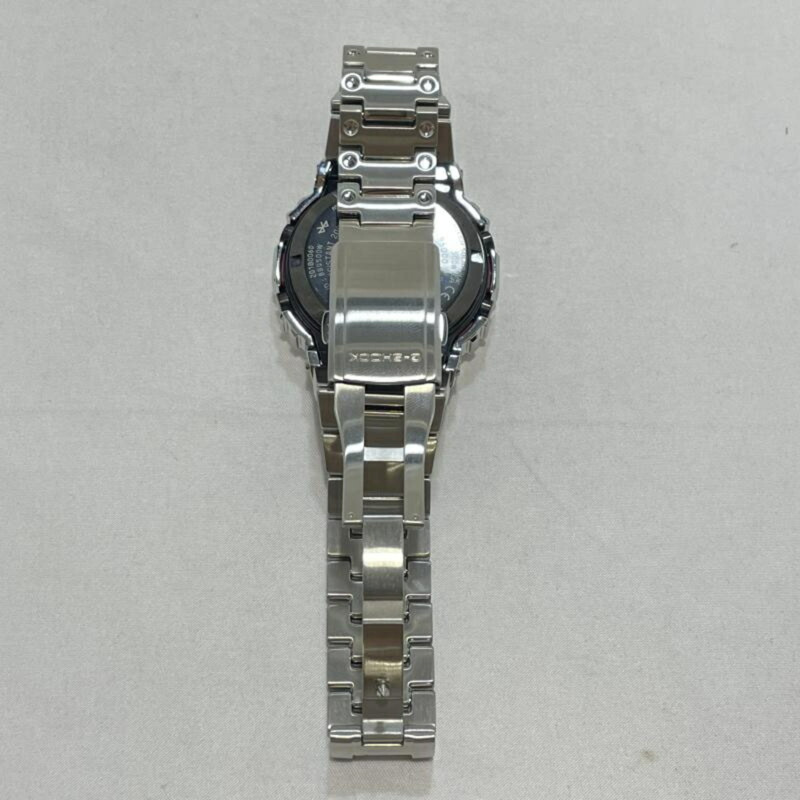 卡西歐 G-SHOCK GMW-B5000D-1JF 電波太陽能手錶，銀色，全金屬，移動連接。-4