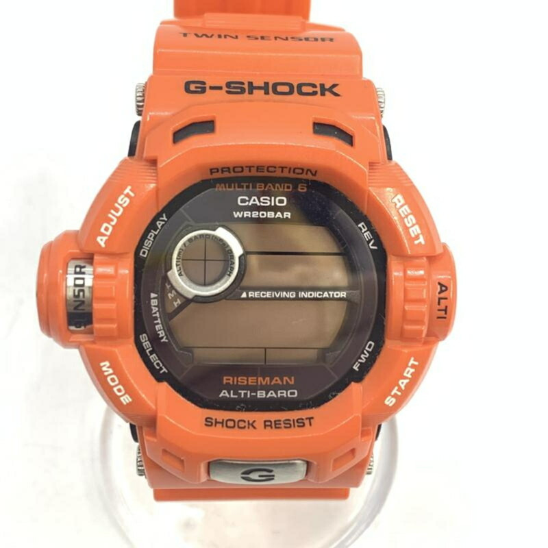 卡西歐 G-SHOCK GW-9200RJ-4JF 太陽能救援橘色手錶-0