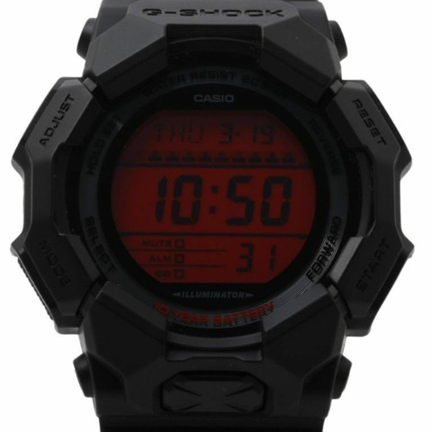 卡西歐 G-SHOCK GD-010 系列 GD-010BBR-1JF 紅黑碳纖維/樹脂男士數位手錶