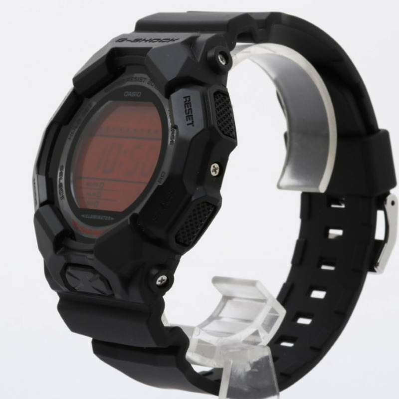 卡西歐 G-SHOCK GD-010 系列 GD-010BBR-1JF 紅黑碳纖維/樹脂男士數位手錶-1