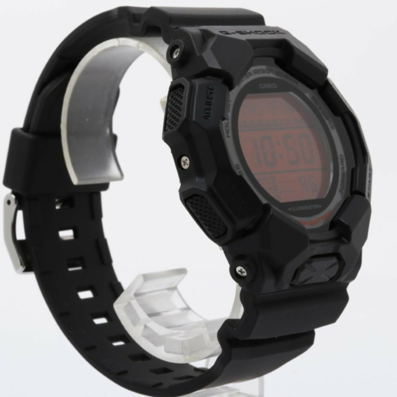 卡西歐 G-SHOCK GD-010 系列 GD-010BBR-1JF 紅黑碳纖維/樹脂男士數位手錶-2