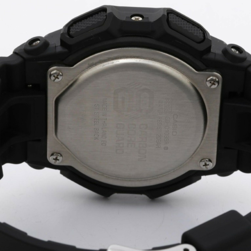 卡西歐 G-SHOCK GD-010 系列 GD-010BBR-1JF 紅黑碳纖維/樹脂男士數位手錶-3