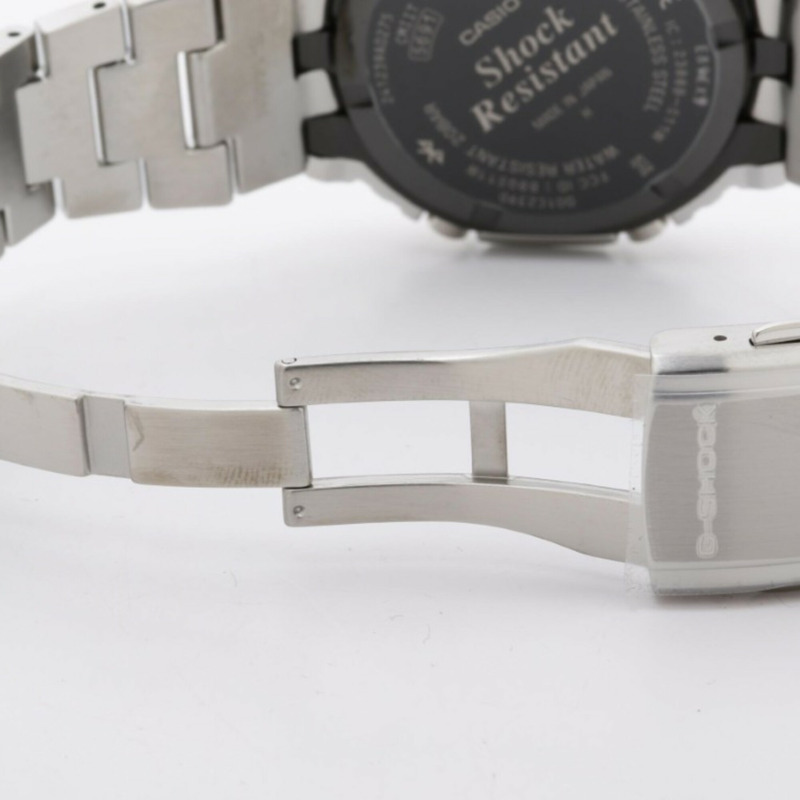 卡西歐 G-SHOCK 全金屬 2100 系列 GM-B2100PC-1AJF 黑色銀色不鏽鋼男士手錶-5