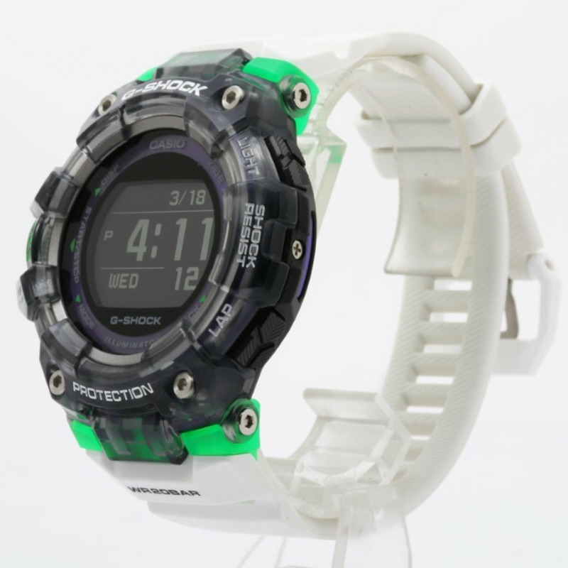 卡西歐 G-SHOCK G-SQUAD GBD-100 系列 GBD-100SM-1A7 黑綠白樹脂男士電子表-1