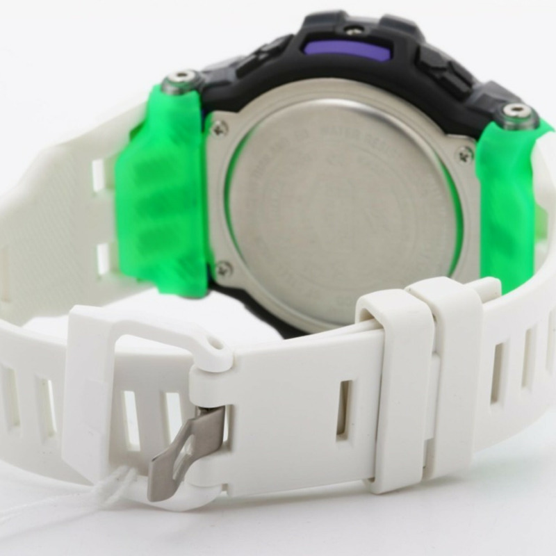 卡西歐 G-SHOCK G-SQUAD GBD-100 系列 GBD-100SM-1A7 黑綠白樹脂男士電子表-4