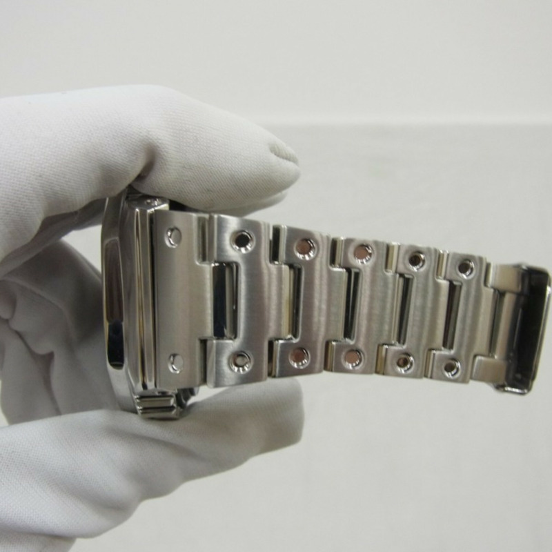 卡西歐 G-SHOCK 全金屬 2100 系列 GM-B2100SD-1AJF 灰色銀色不鏽鋼男士手錶-4