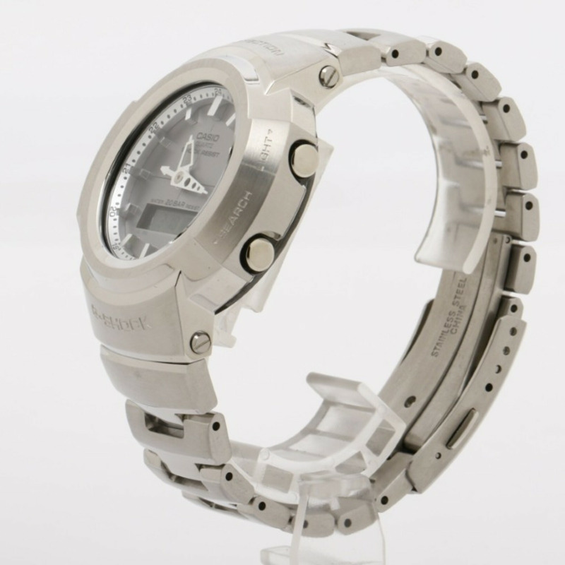 卡西歐 G-SHOCK 全金屬 AW-500 系列 AWM-500D-1A8JF 灰色銀色不銹鋼男士手錶-1