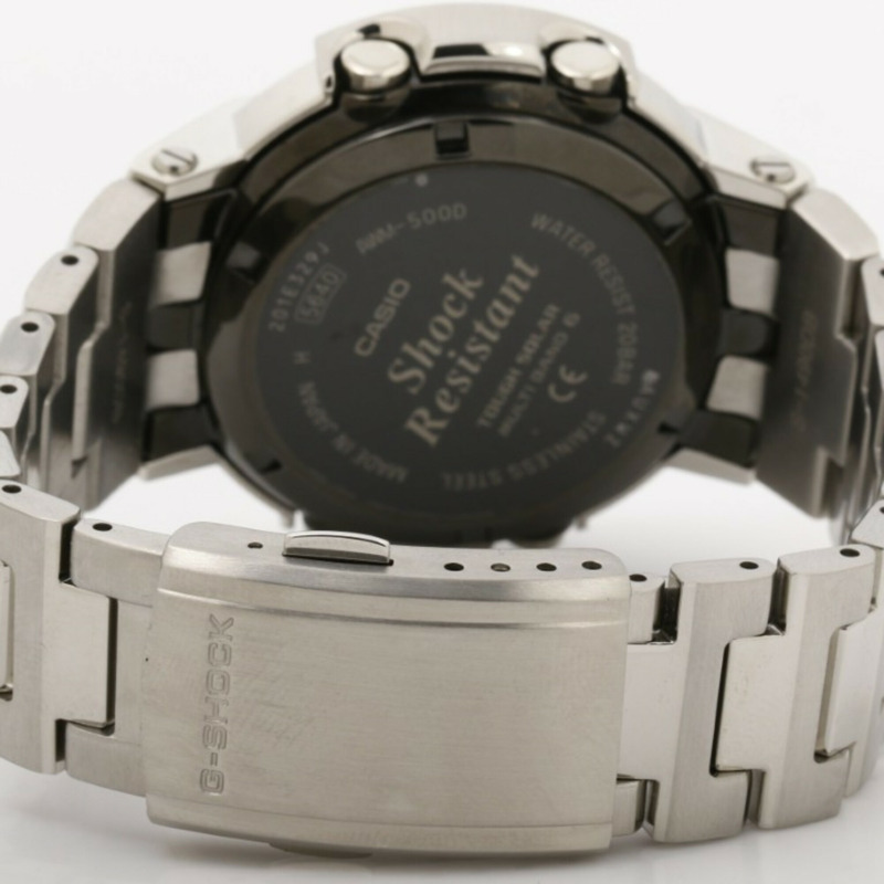 卡西歐 G-SHOCK 全金屬 AW-500 系列 AWM-500D-1A8JF 灰色銀色不銹鋼男士手錶-4