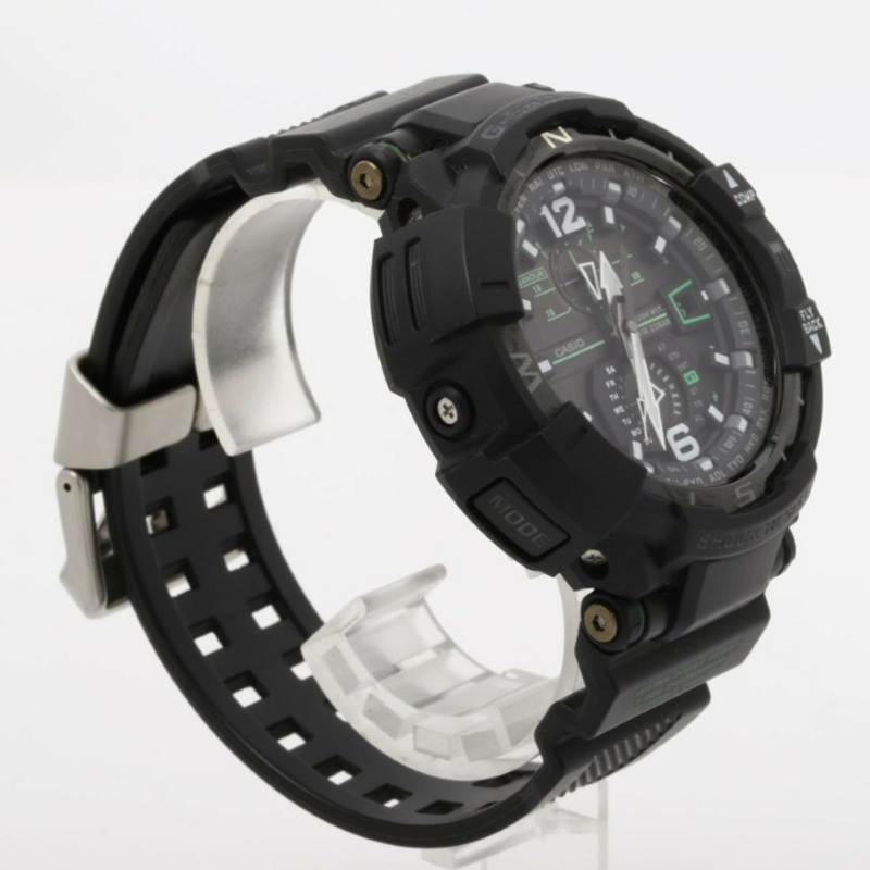 卡西歐 G-SHOCK MASTER OF G - AIR GRAVITYMASTER GW-A1100-1A3JF 黑色樹脂男士模擬手錶-2