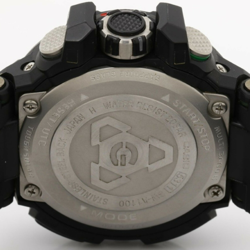 卡西歐 G-SHOCK MASTER OF G - AIR GRAVITYMASTER GW-A1100-1A3JF 黑色樹脂男士模擬手錶-3