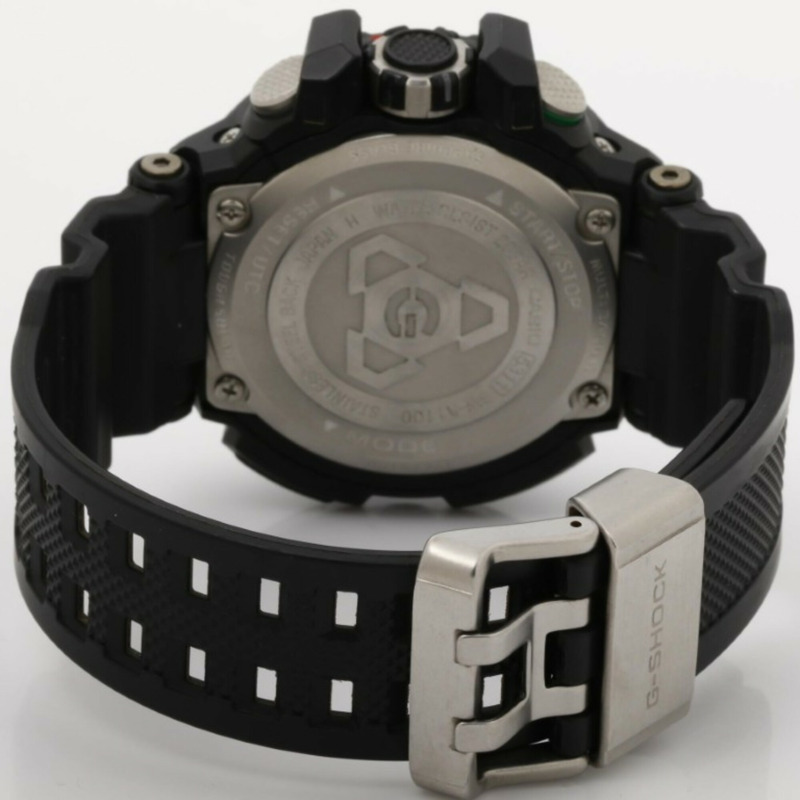 卡西歐 G-SHOCK MASTER OF G - AIR GRAVITYMASTER GW-A1100-1A3JF 黑色樹脂男士模擬手錶-4