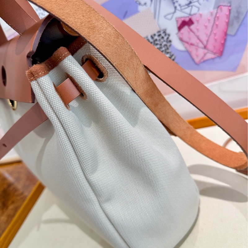 Hermes愛馬仕 herbag31 米色拼金棕色-5