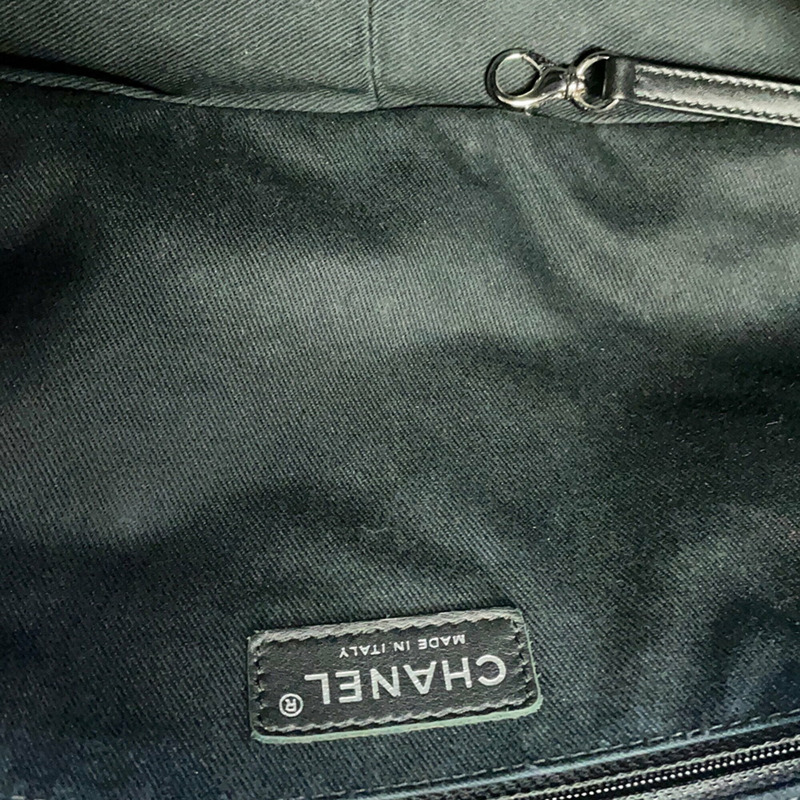 香奈兒 (Chanel) Matelassé 托特包,Coco 標誌,雙鏈,魚子醬紋皮革,A67292,黑色,手提包,女士,香奈兒-10