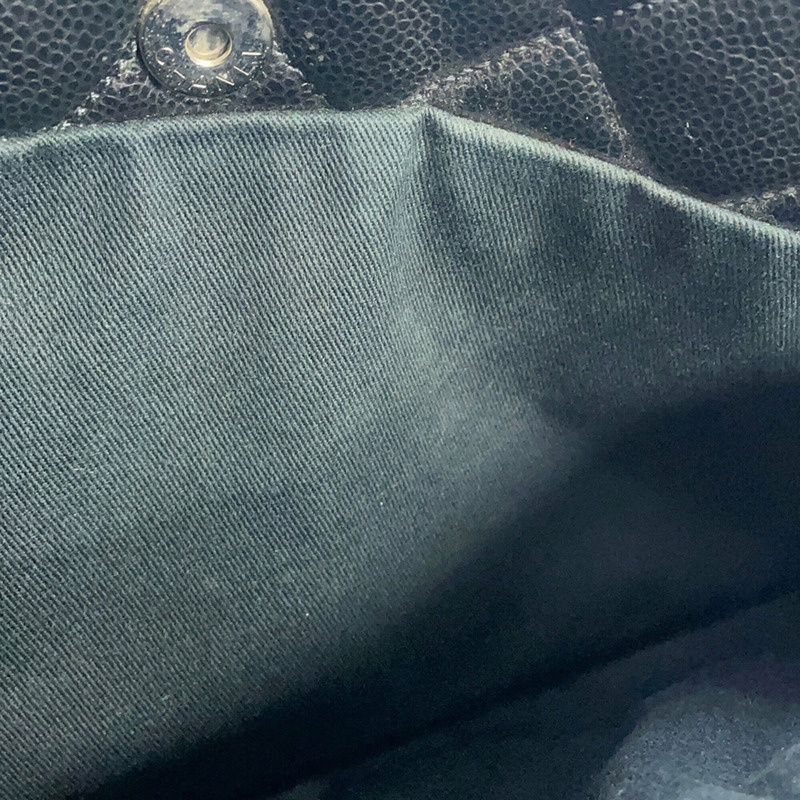 香奈兒 (Chanel) Matelassé 托特包,Coco 標誌,雙鏈,魚子醬紋皮革,A67292,黑色,手提包,女士,香奈兒-11