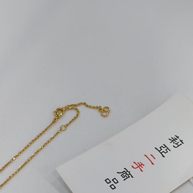 莉亞精品♡ Dior N1033 珍珠水鑽項鍊 全新 閒置-4