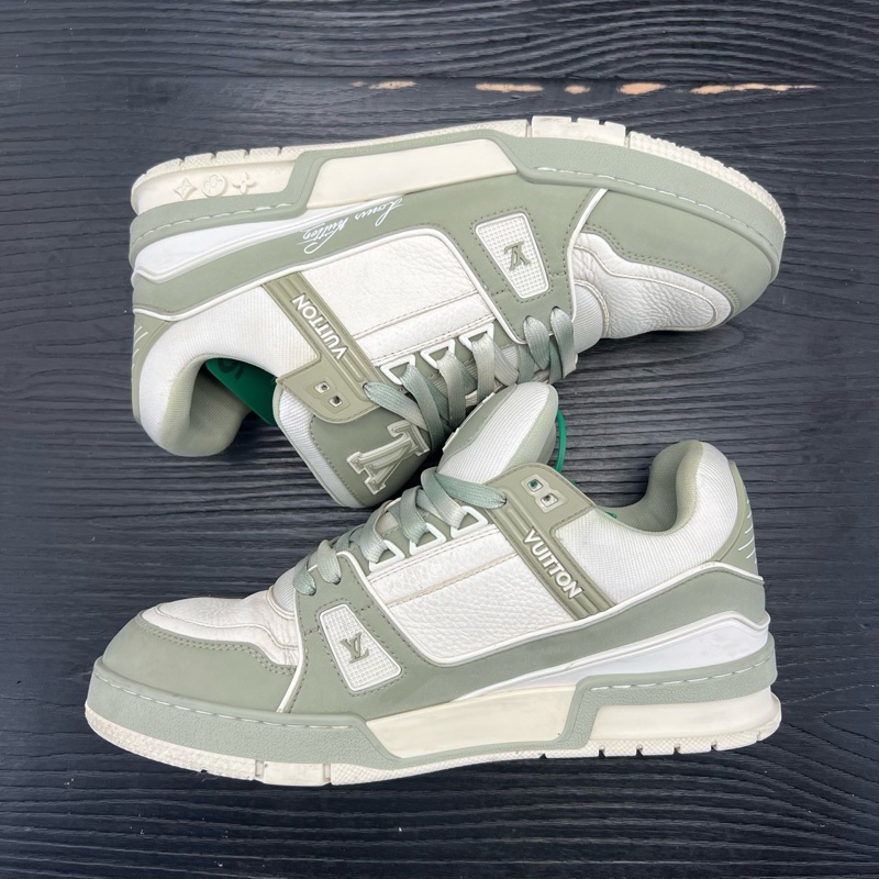 Louis Vuitton路易威登 trainer 淺綠 抹茶色 41 碼-4