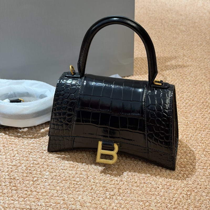 全新Balenciaga巴黎世家黑金鰐魚壓紋-0