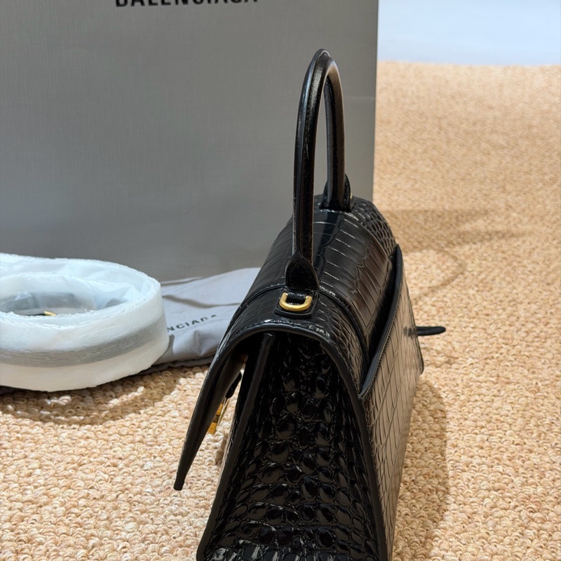 全新Balenciaga巴黎世家黑金鰐魚壓紋-2