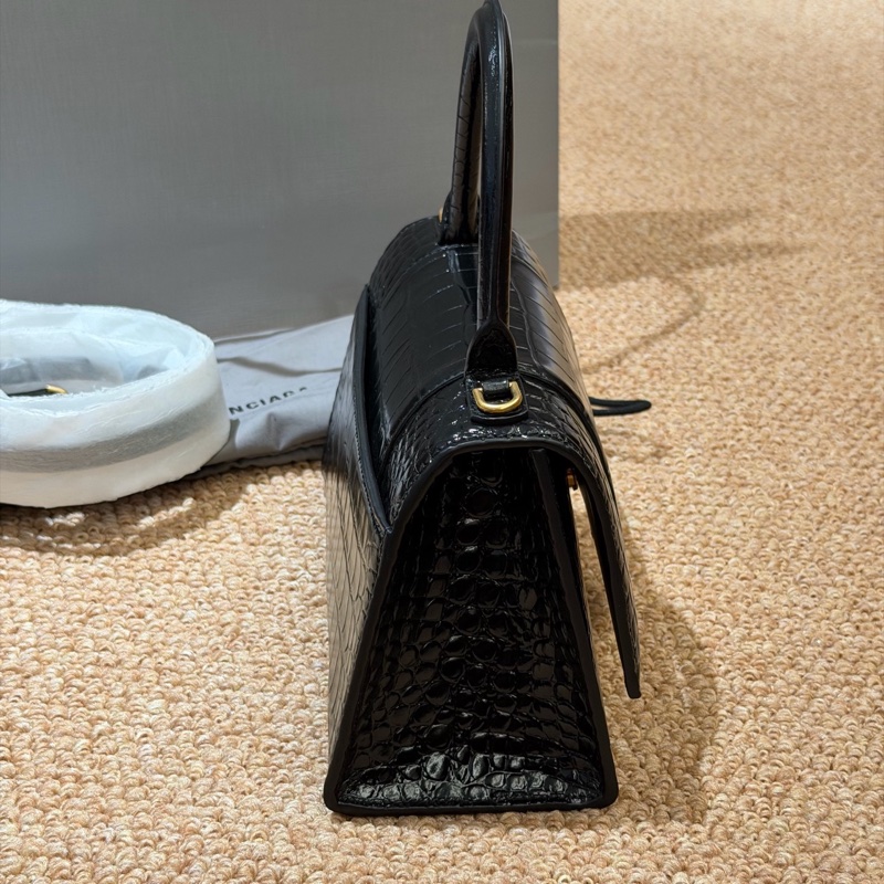 全新Balenciaga巴黎世家黑金鰐魚壓紋-4