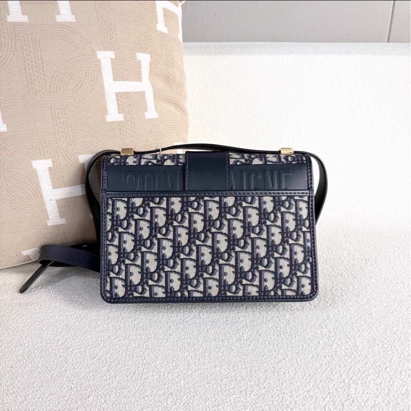 超低價🈶購證😍Dior迪奧老花刺繡金扣Montaigne蒙田30單肩斜挎側背包-8