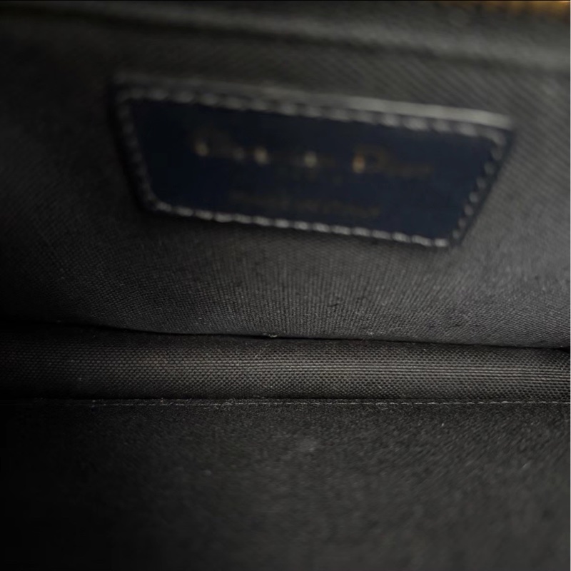 超低價🈶購證😍Dior迪奧老花刺繡金扣Montaigne蒙田30單肩斜挎側背包-12