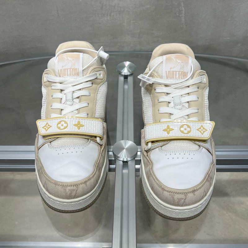 Louis Vuitton路易威登 Trainer 卡其魔術貼  39.5碼-1