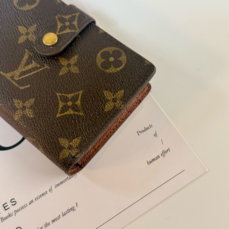 ✔️LV Louis Vuitton 路易威登 Monogram M61674 蝴蝶釦中夾-9