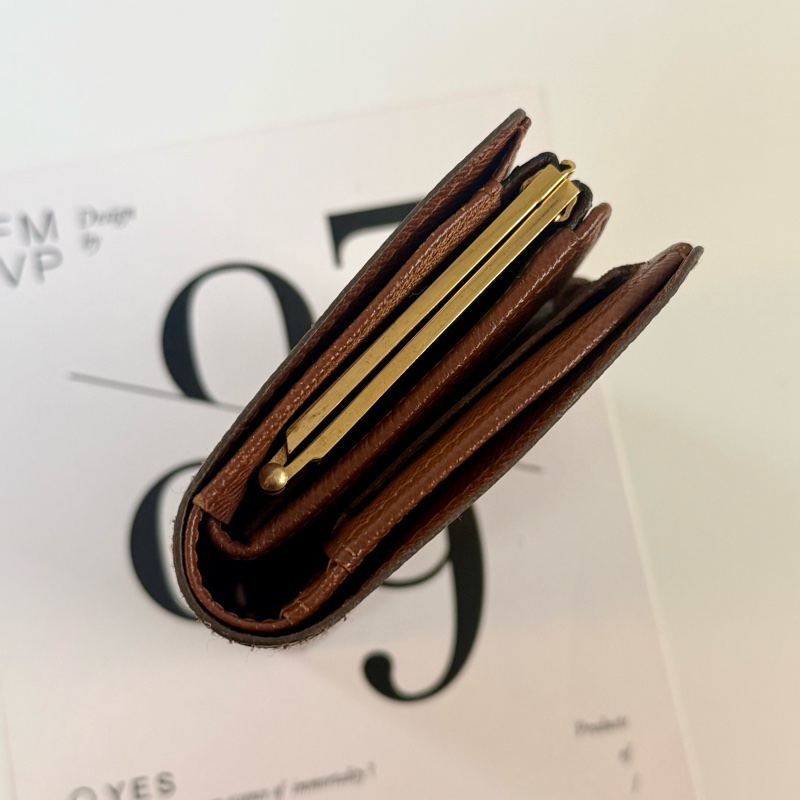 ✔️LV Louis Vuitton 路易威登 Monogram M61674 蝴蝶釦中夾-22