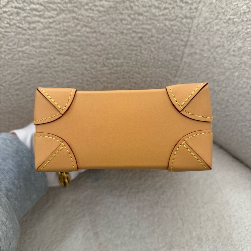 99新Lv steamer nano丹宁棋盘格单肩包 丹宁蓝配米色皮边，经典R扣配链条设计，时尚百搭 小巧实用。 附件：肩带-2