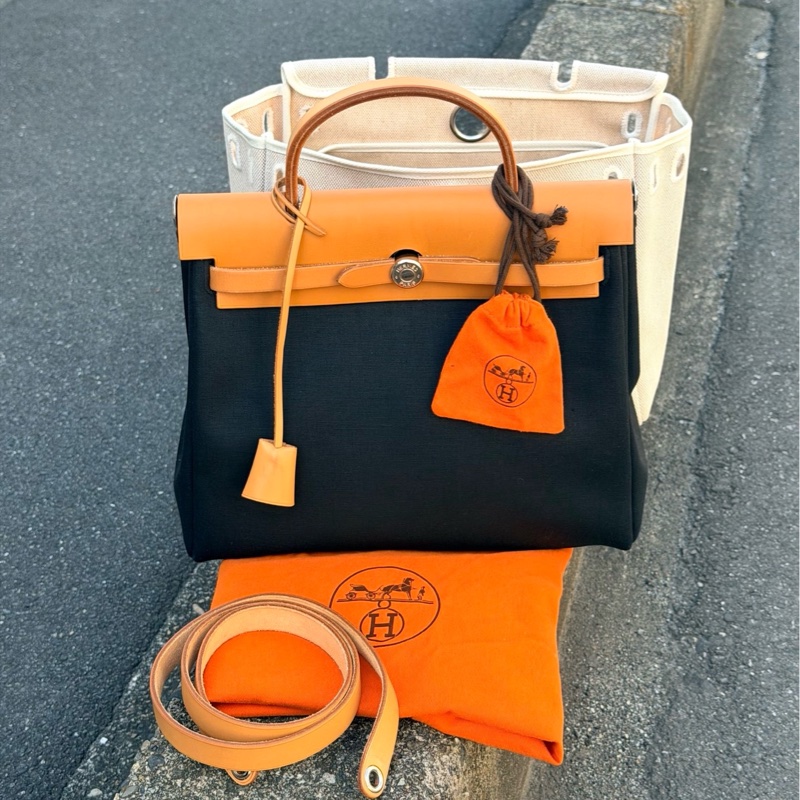 Hermes Herbag 31 棕色皮革(附黑白替換袋）-2