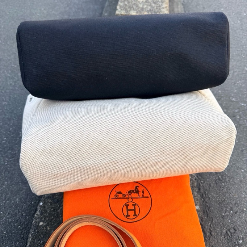 Hermes Herbag 31 棕色皮革(附黑白替換袋）-6