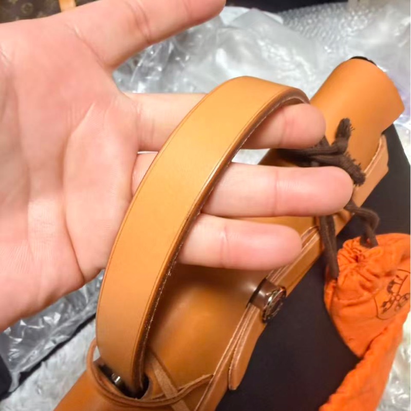 Hermes Herbag 31 棕色皮革(附黑白替換袋）-14