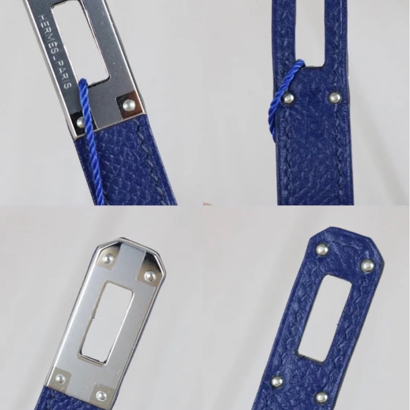 「JL精品代購」 98新 Hermes 愛馬仕 Kelly 長夾 電光藍-11