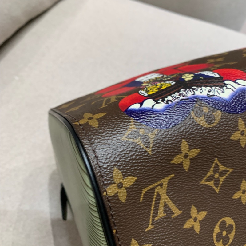 LV山本寬齋老花speedy30限定收藏款手提包-9