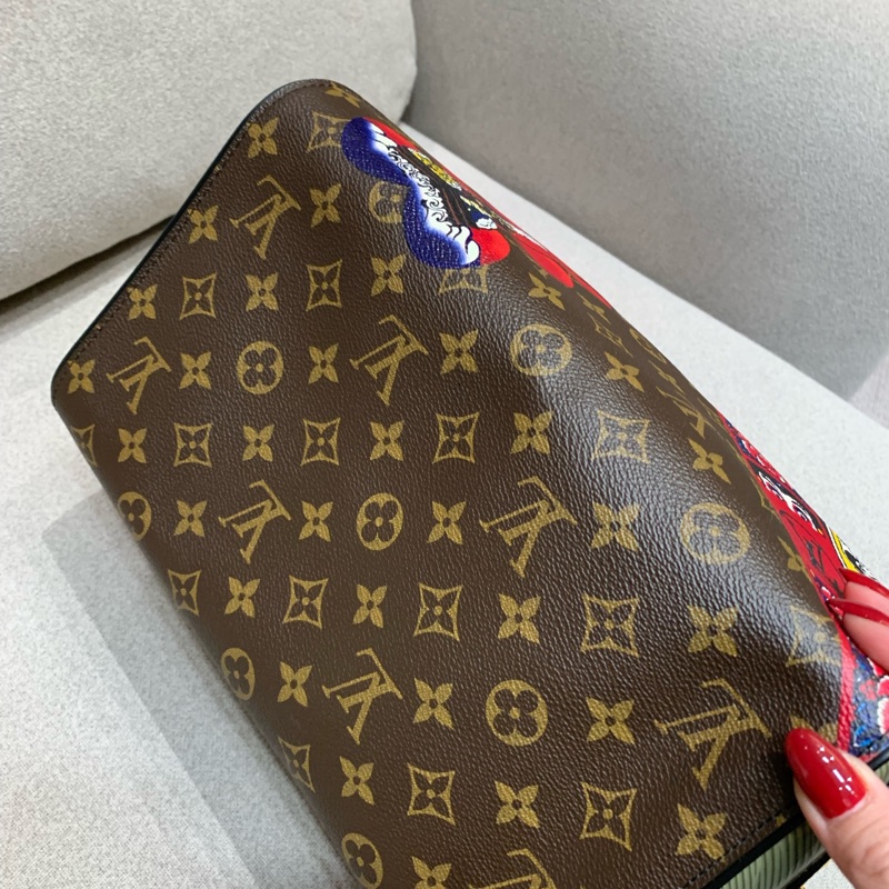 LV山本寬齋老花speedy30限定收藏款手提包-11