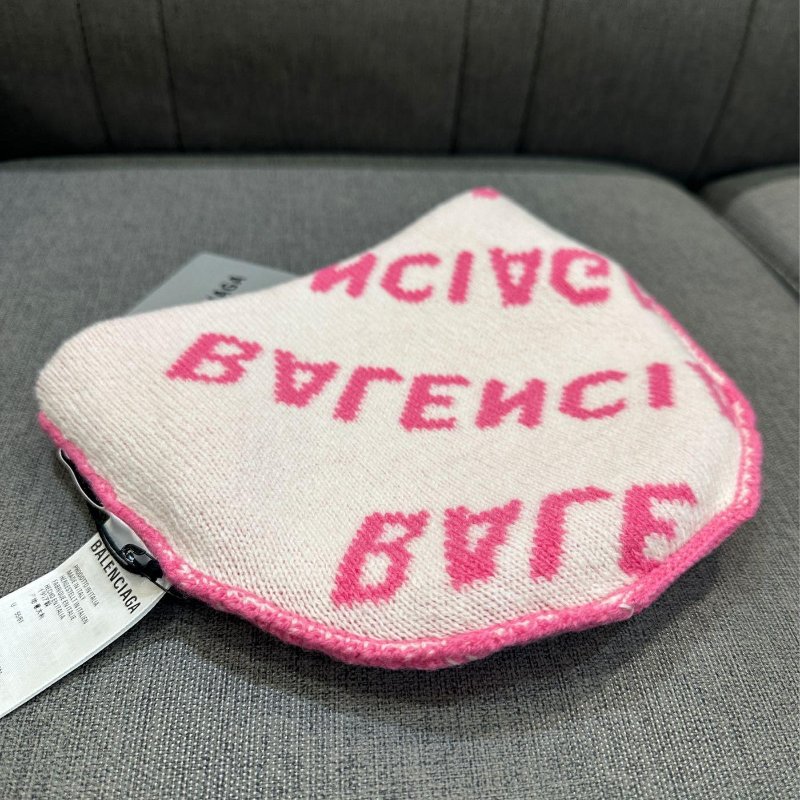 💎Han's house精品服飾💎Balenciaga 巴黎世家 滿版 針織 毛 帽 拆內標 可雙面 義大利製 現貨 原價11500-4