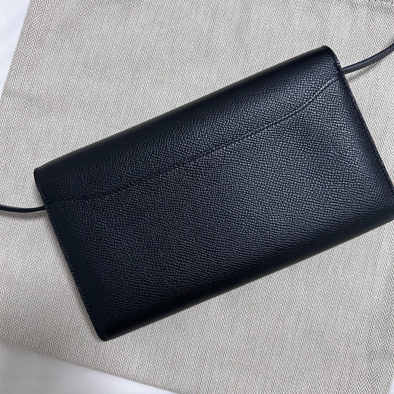 Hermes 愛馬仕 Constance to go Epsom 牛皮H扣長夾/斜背兩用包(黑色/U刻/金釦)-7