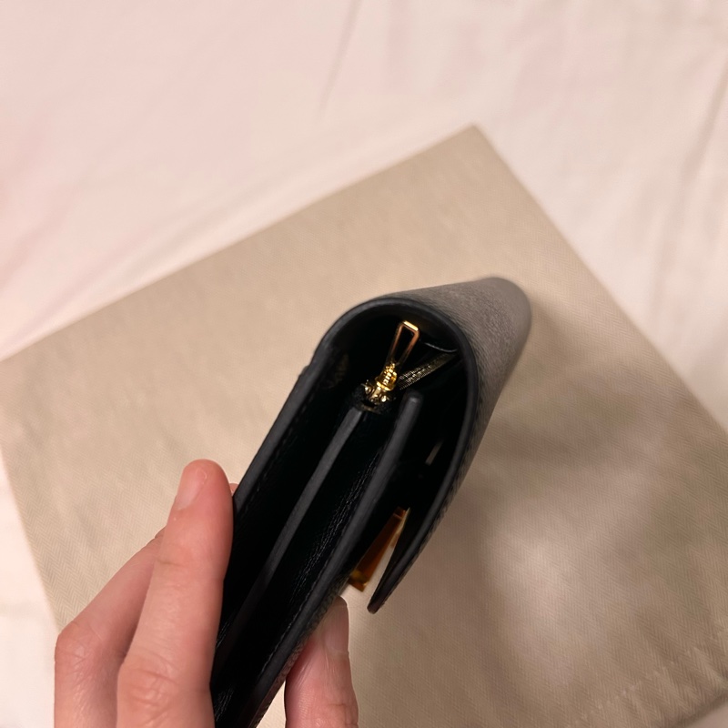 Hermes 愛馬仕 Constance to go Epsom 牛皮H扣長夾/斜背兩用包(黑色/U刻/金釦)-12