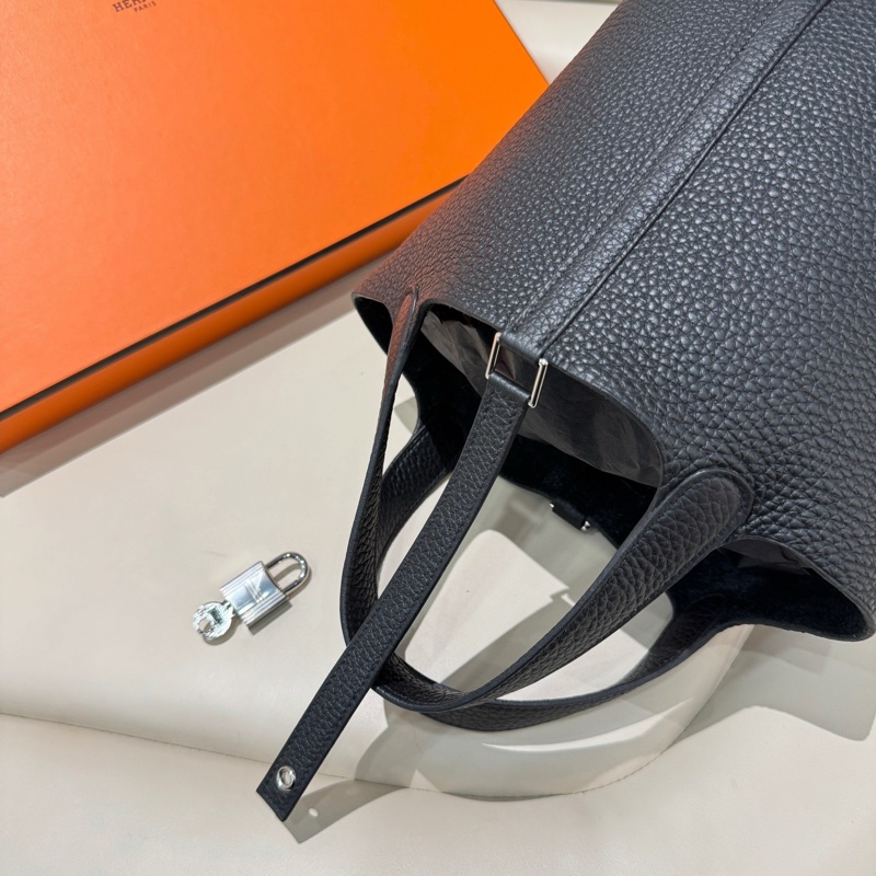 Hermes爱马仕 黑银p18菜篮子-4