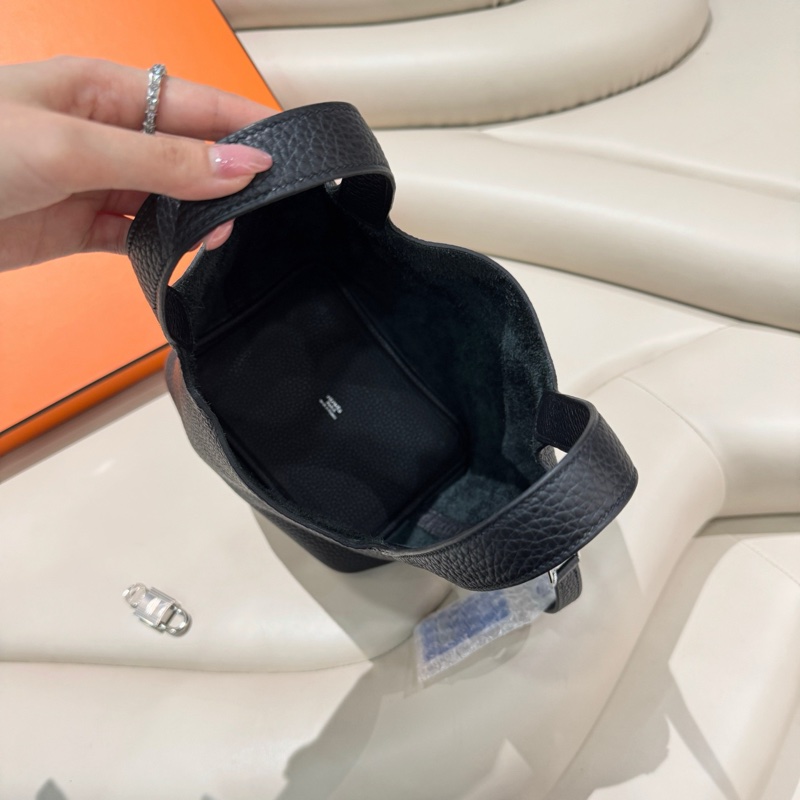 Hermes爱马仕 黑银p18菜篮子-5