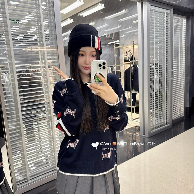 💎Han's house精品服飾💎THom Browne TB 100% 初剪美利奴 羊毛 毛帽 帽子 原價9900-2